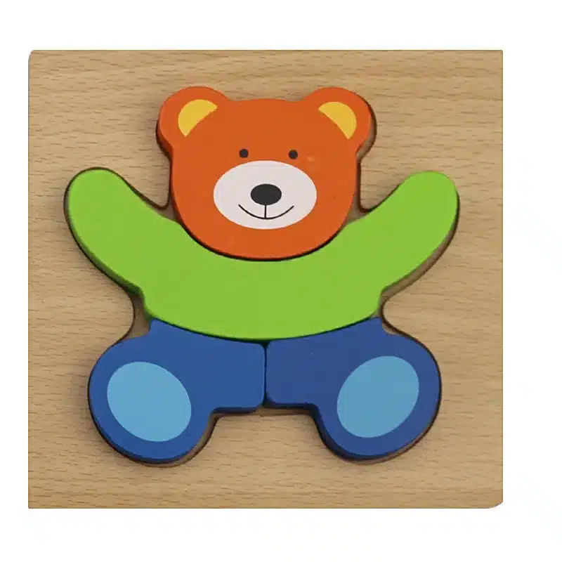 Wooden 3D Puzzle Jigsaw Wooden Toys For Children Cartoon Animal Puzzle Intelligence Kids Educational Toy Toys 38