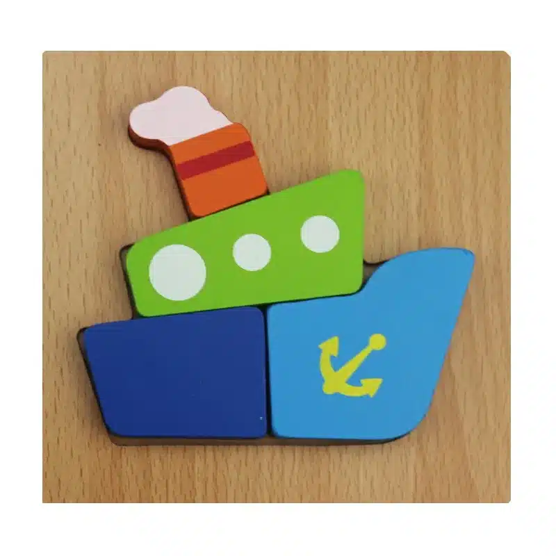 Wooden 3D Puzzle Jigsaw Wooden Toys For Children Cartoon Animal Puzzle Intelligence Kids Educational Toy Toys 40