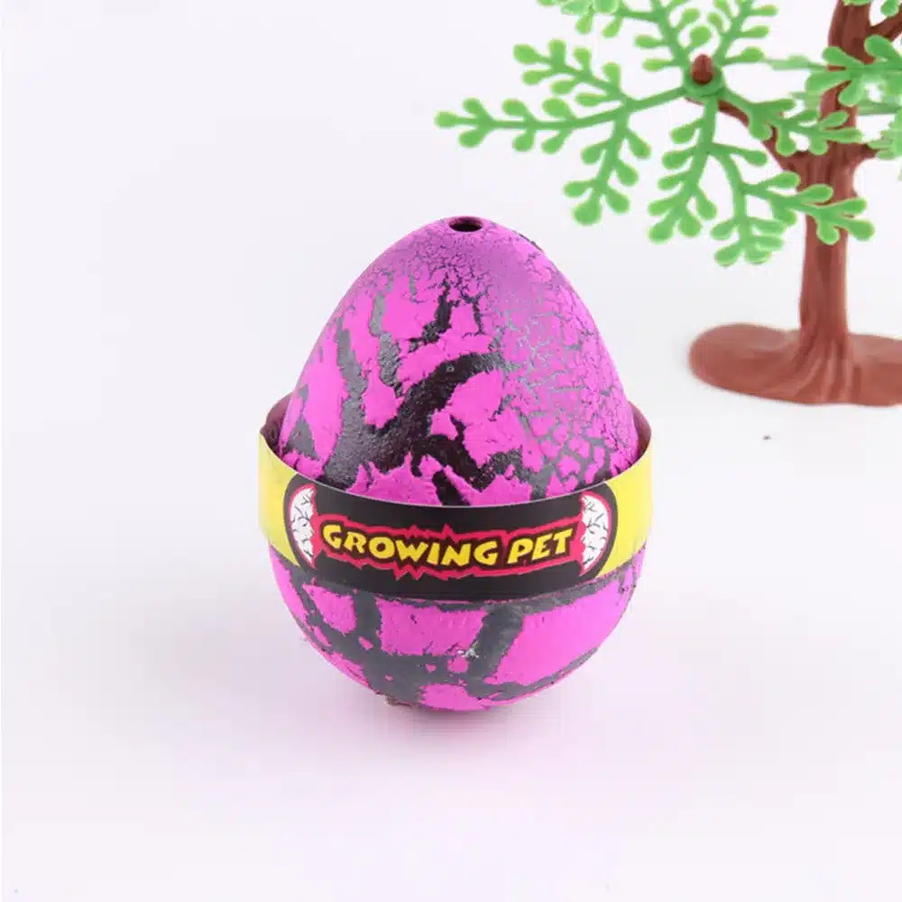 YKLWorld 4pcs Large Colorful Water Hatching Inflation Dinosaur Egg Watercolor Cracks Grow Egg Novelty Toys Kids & Baby Gift -48 11