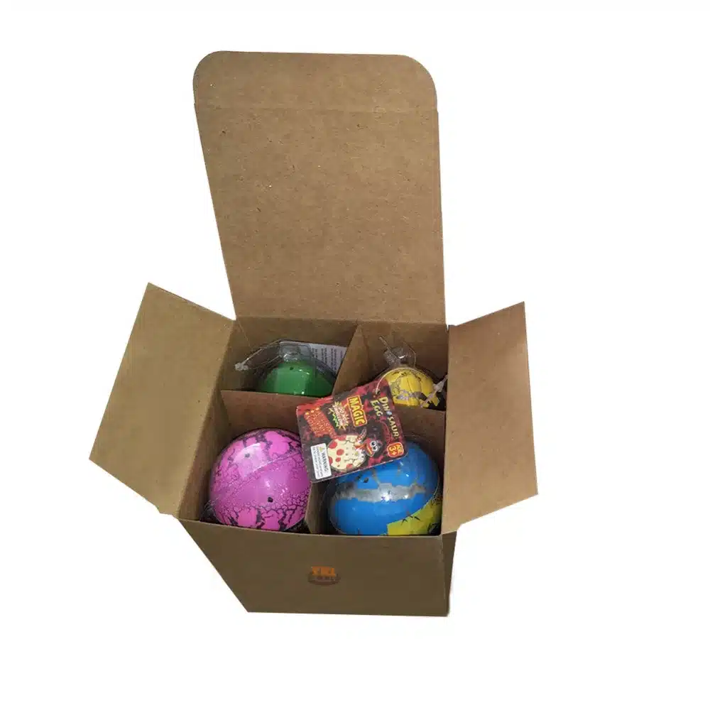 YKLWorld 4pcs Large Colorful Water Hatching Inflation Dinosaur Egg Watercolor Cracks Grow Egg Novelty Toys Kids & Baby Gift -48 15