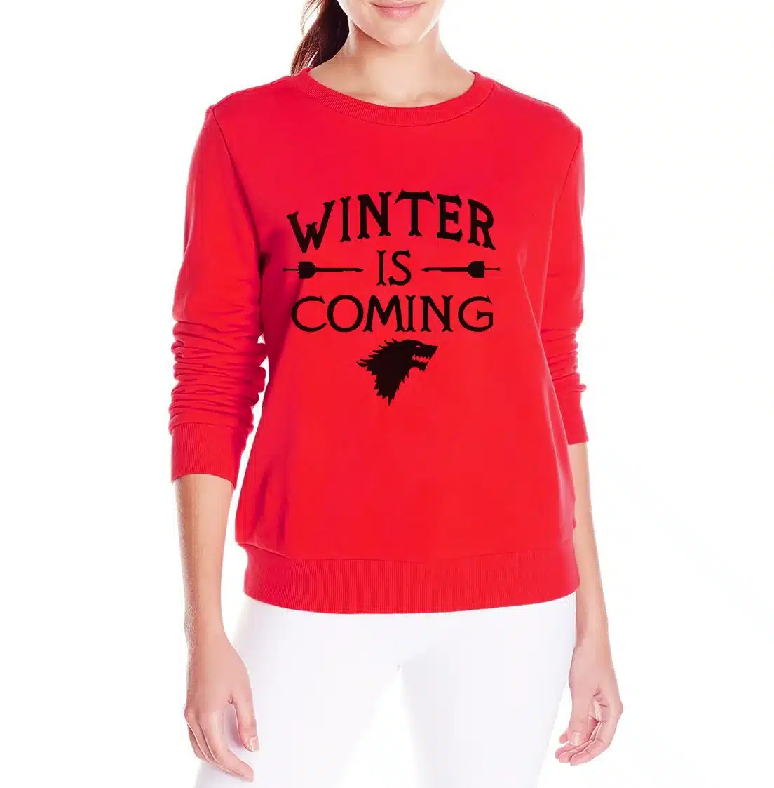 Funny newest top winter will coming Women harajuku sweatshirt 2017 female Casual hip-hop hoodies kpop tracksuit mma pullover 15