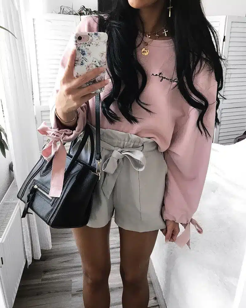 High Quality Women Jumper Hoodies Female Pink Oversize Cropped Sweatshirt 2017 Winter Kawaii Harajuku Embroidery Letter Pullover 6