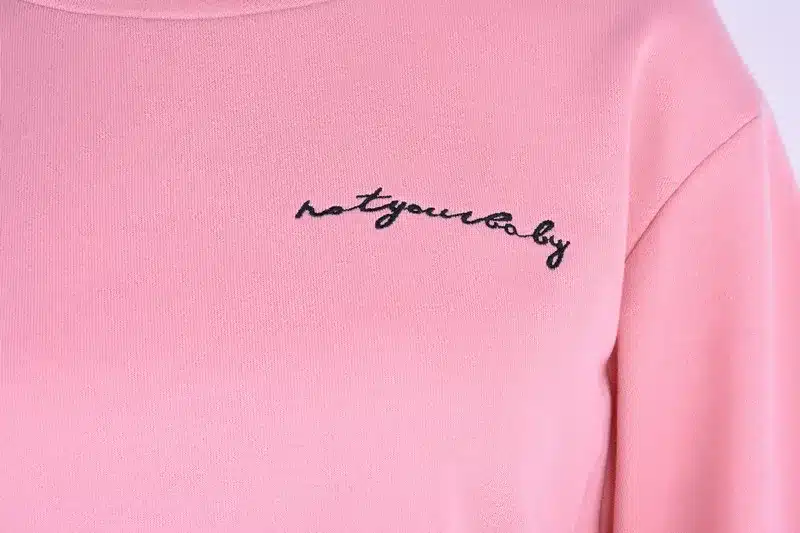 High Quality Women Jumper Hoodies Female Pink Oversize Cropped Sweatshirt 2017 Winter Kawaii Harajuku Embroidery Letter Pullover 18