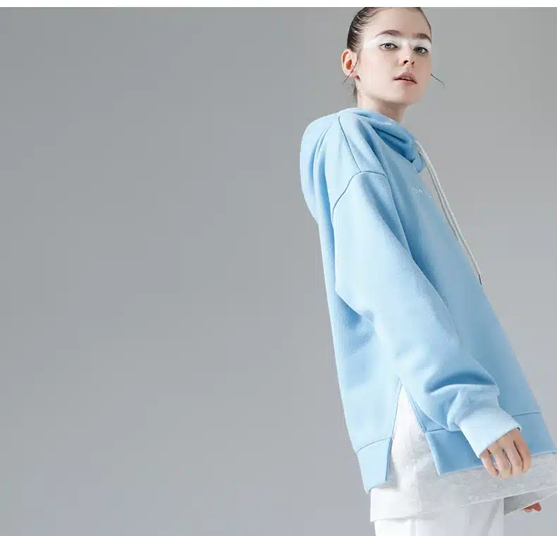 Toyouth Sweatshirts 2017 Spring New Women Character Embroidery Fake Two Pieces Long Sleeve Loose Pullovers Hoodie 26