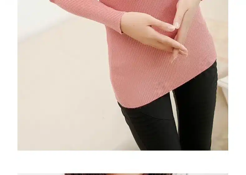 2017 women's slim medium-long turtleneck sweater thickening sweater knitting sweater pattern 29