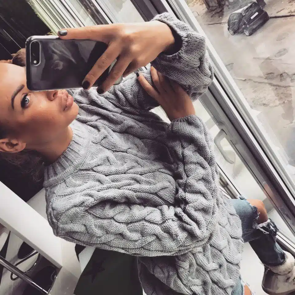 RUGOD Solid Women Sweaters And Pullovers Loose Knitted Pullover Female Tops Autumn&Winter Long Sleeve Jumper Sweater pull femme 17