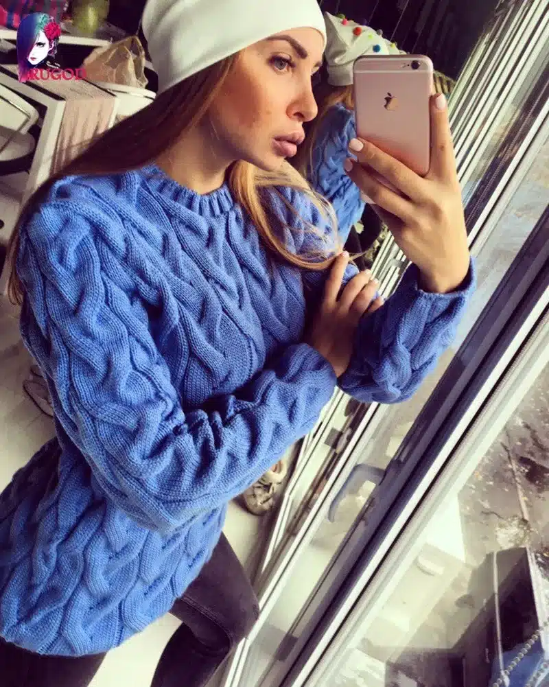 RUGOD Solid Women Sweaters And Pullovers Loose Knitted Pullover Female Tops Autumn&Winter Long Sleeve Jumper Sweater pull femme 41