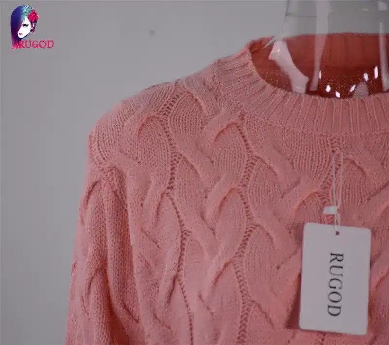 RUGOD Solid Women Sweaters And Pullovers Loose Knitted Pullover Female Tops Autumn&Winter Long Sleeve Jumper Sweater pull femme 49