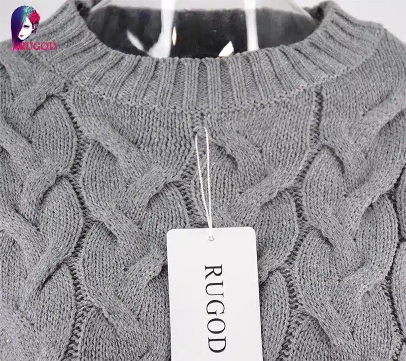RUGOD Solid Women Sweaters And Pullovers Loose Knitted Pullover Female Tops Autumn&Winter Long Sleeve Jumper Sweater pull femme 53