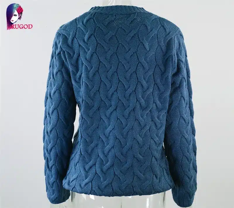 RUGOD Solid Women Sweaters And Pullovers Loose Knitted Pullover Female Tops Autumn&Winter Long Sleeve Jumper Sweater pull femme 58
