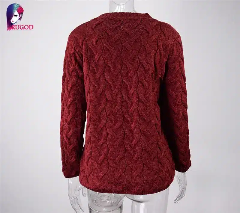 RUGOD Solid Women Sweaters And Pullovers Loose Knitted Pullover Female Tops Autumn&Winter Long Sleeve Jumper Sweater pull femme 70