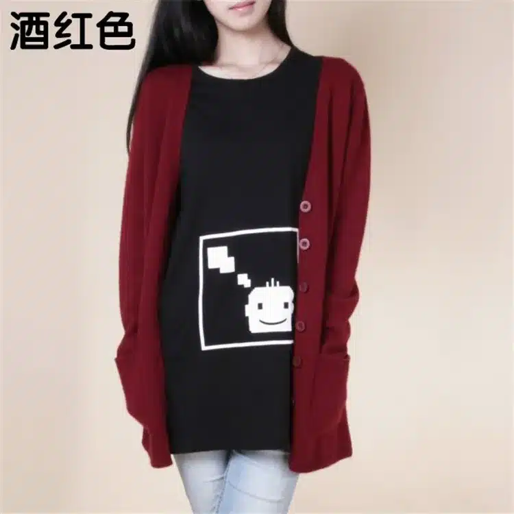 2017 new cardigan women spring autumn long cardigan lady cashmere material loose sweater for female outerwear coat with pockets 15