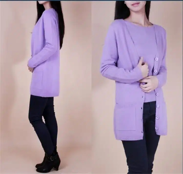 2017 new cardigan women spring autumn long cardigan lady cashmere material loose sweater for female outerwear coat with pockets 20
