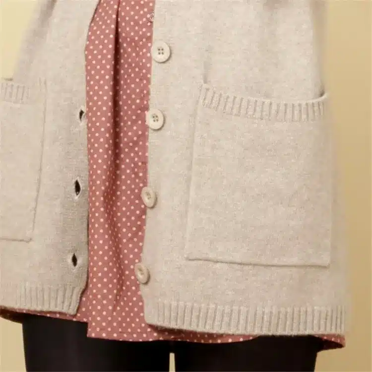 2017 new cardigan women spring autumn long cardigan lady cashmere material loose sweater for female outerwear coat with pockets 28