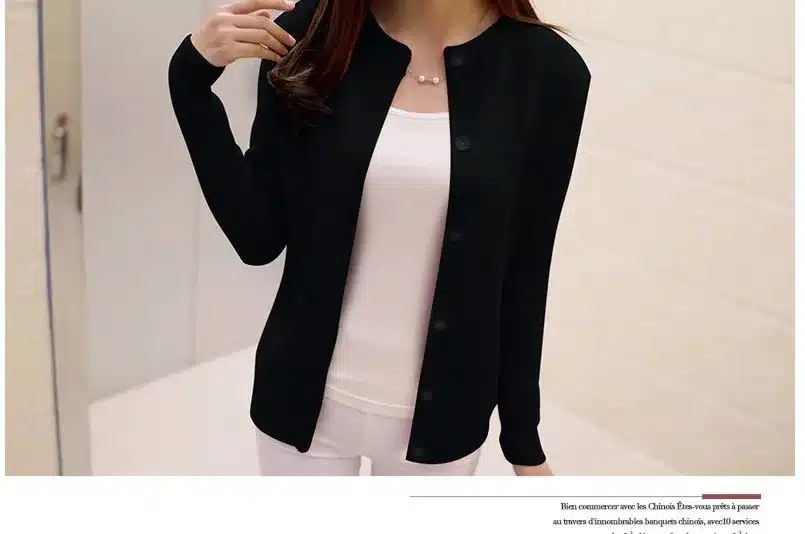 DisappeaRanceLove Brand 2017 spring round neck cardigan sweater large size mercerized cotton solid color wild Slim Jacket 30