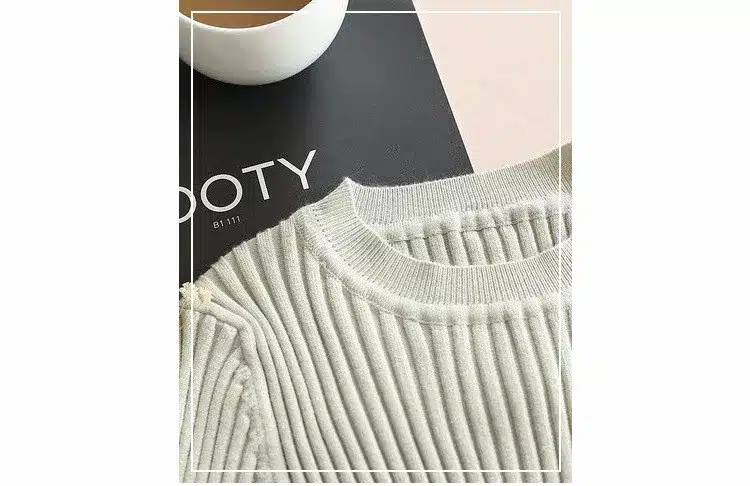 Women Sweater Pullover Basic Knitted Tops Solid Crew Neck Essential Jumper Long Sleeve Ribbed Sweaters Autumn Winter 2017 10