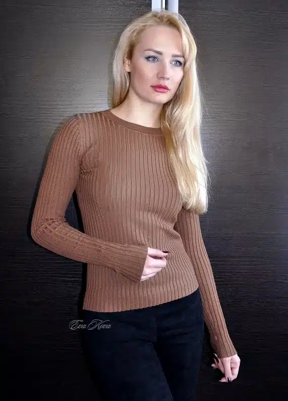 Women Sweater Pullover Basic Knitted Tops Solid Crew Neck Essential Jumper Long Sleeve Ribbed Sweaters Autumn Winter 2017 16