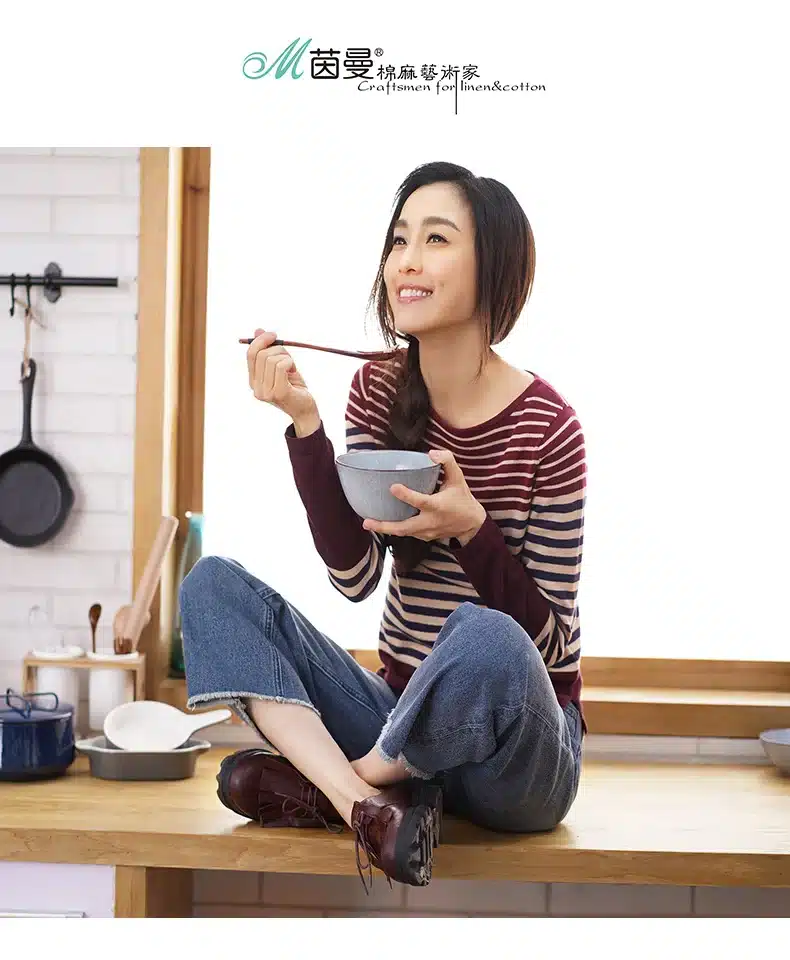 INMAN Women 2017 Autumn NEW All-match Casual O-Neck Striped Pullover Sweater Long Sleeve Autumn Knitting Tops 8