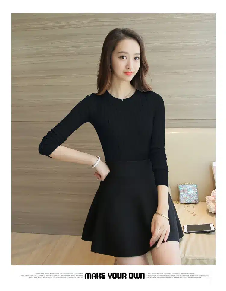 Women Sweater Pullover 2017 New Autumn Winter Green Red Black Gray Tops Women Knitted Pullovers Long Sleeve Shirt Female Brand 21