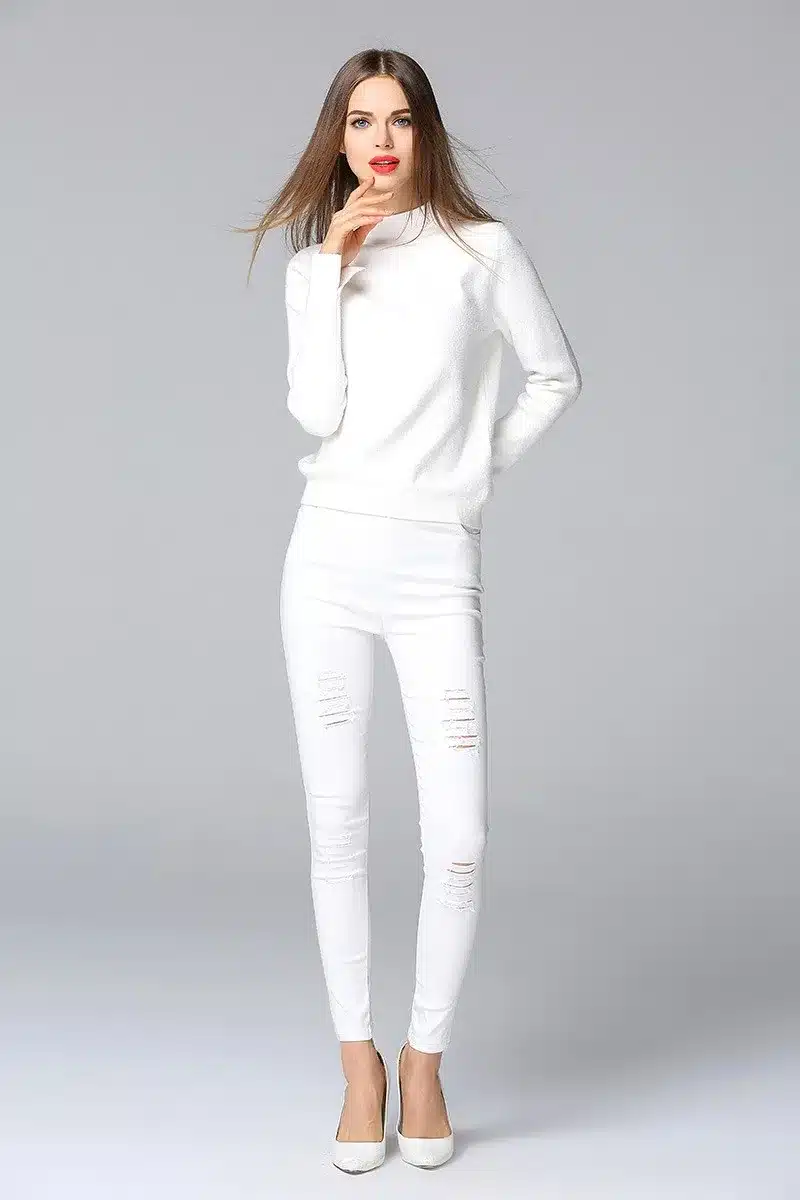 Knitting Sweater Women New Fashion Pullovers Turtleneck Knitwear Knitted Sweater Spring and Autumn Loose Jumper Ladies 10
