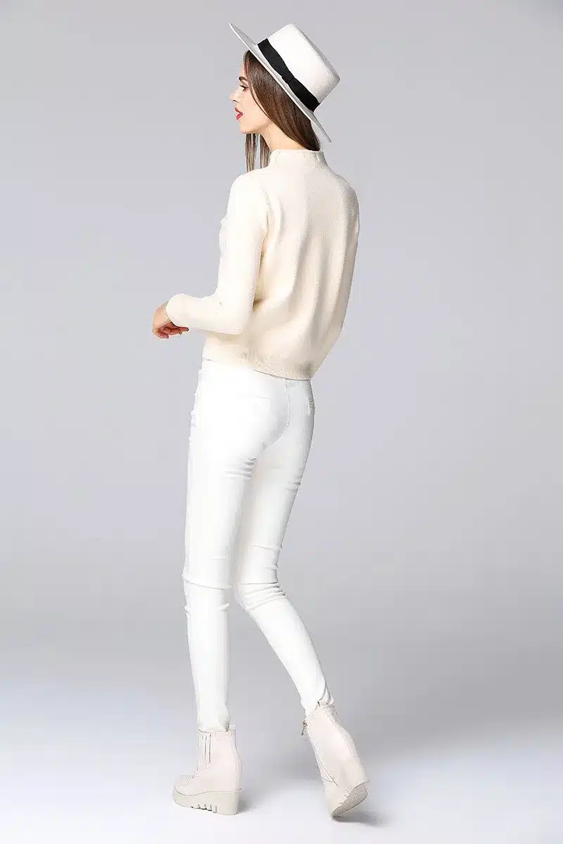 Knitting Sweater Women New Fashion Pullovers Turtleneck Knitwear Knitted Sweater Spring and Autumn Loose Jumper Ladies 14