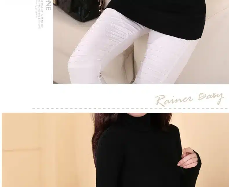 DisappeaRanceLove Brand autumn medium-long elastic sweater long-sleeve sweater female pullover turtleneck sweater 25