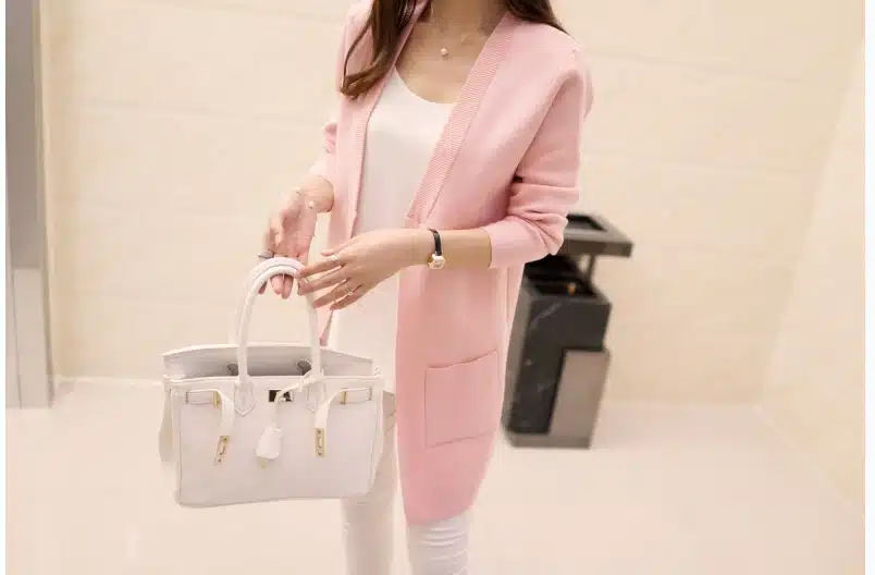 Free Shipping 2017 Spring and Autumn Women's Top Medium-long Cardigan Outerwear Sweater Knitted Cardigan female Sweaters 7