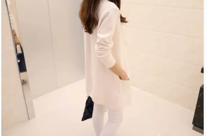 Free Shipping 2017 Spring and Autumn Women's Top Medium-long Cardigan Outerwear Sweater Knitted Cardigan female Sweaters 12