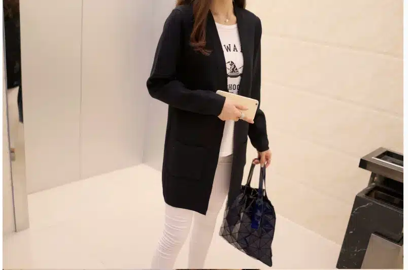Free Shipping 2017 Spring and Autumn Women's Top Medium-long Cardigan Outerwear Sweater Knitted Cardigan female Sweaters 14