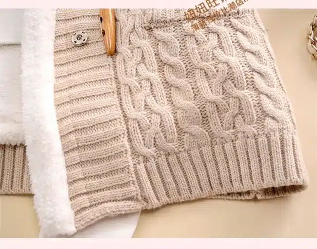 New arrival Girl Sweater Coat Winter 2017 Autumn Casual Solid Hooded Long Thicker Cashmere Knit cardigan sweater Jacket Students 30