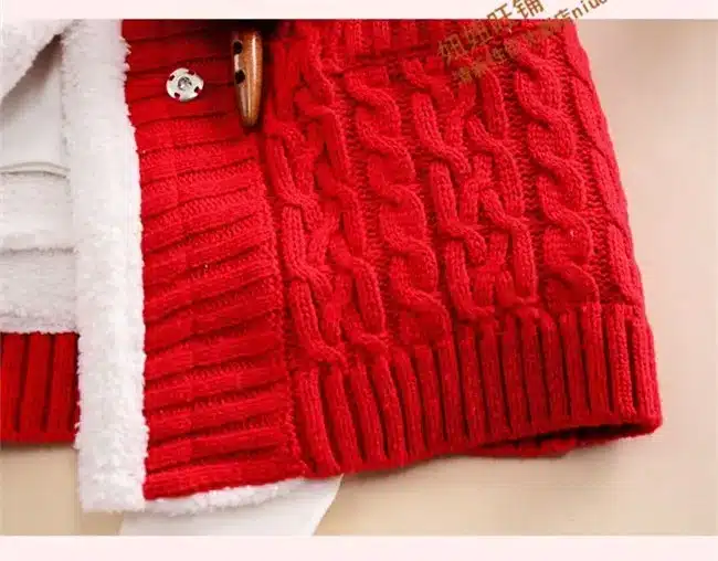 New arrival Girl Sweater Coat Winter 2017 Autumn Casual Solid Hooded Long Thicker Cashmere Knit cardigan sweater Jacket Students 34