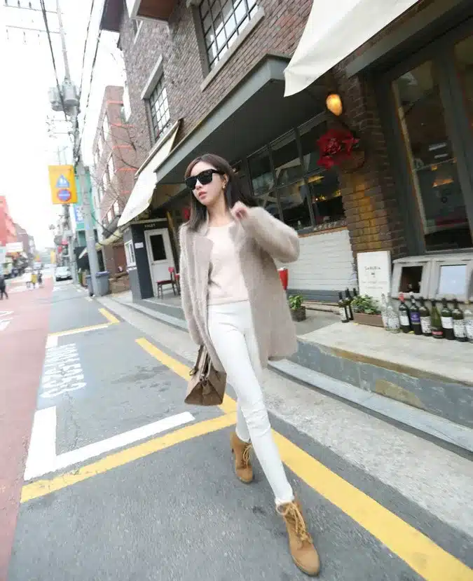 LOVELYDONKEY mink cashmere sweater women pure cashmere cardigan knitted jacket fashion winter long fur coat free shipping M26 2