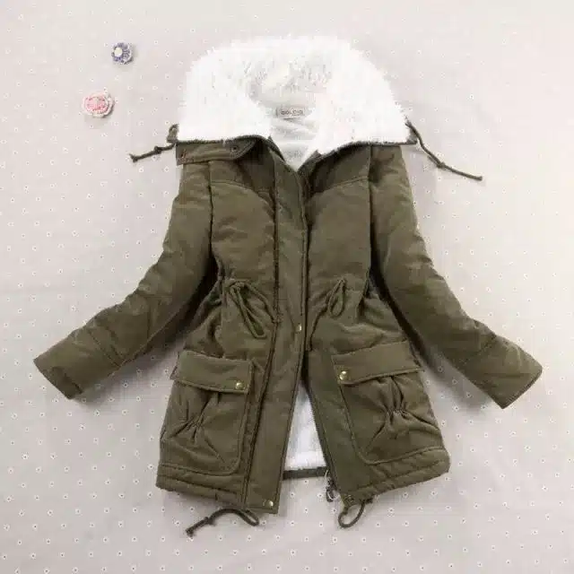 HYDIBER New 2017 Winter Coat Women Slim Plus Size Outwear Medium-Long Wadded Jacket Thick Hooded Cotton Fleece Warm Cotton Parka 19