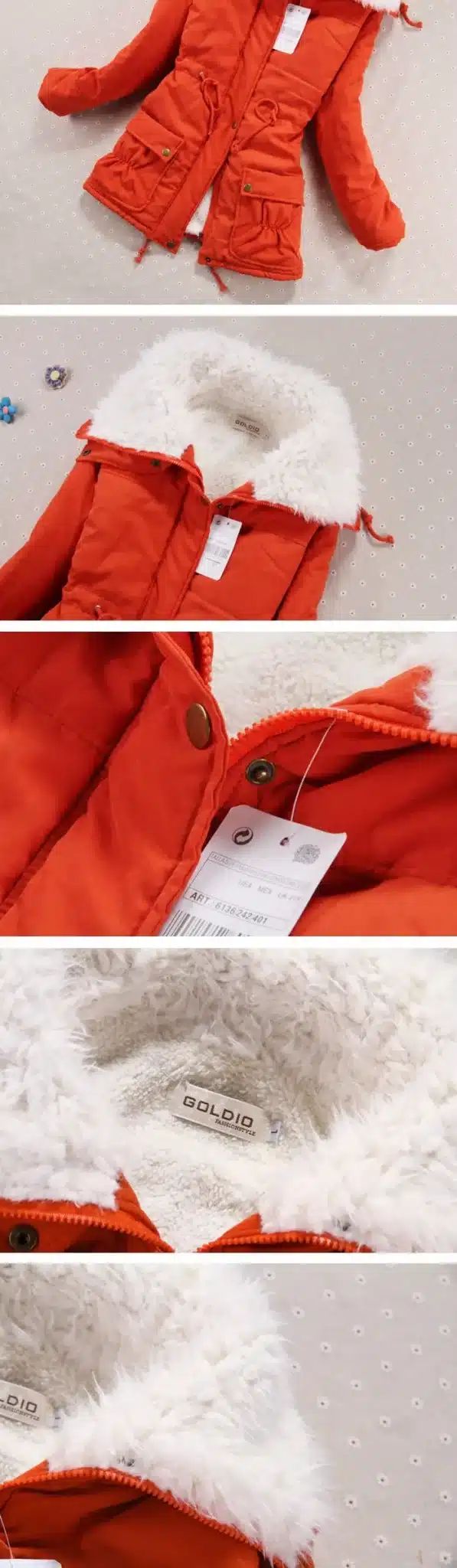 HYDIBER New 2017 Winter Coat Women Slim Plus Size Outwear Medium-Long Wadded Jacket Thick Hooded Cotton Fleece Warm Cotton Parka 21