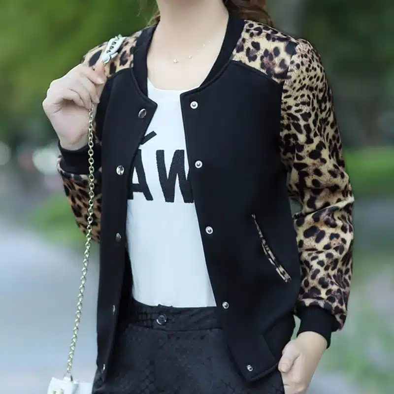 2017 Flower Print Plus big Size Baseball short Jacket Women Round Collar Button Thin Bomber Jackets Long Sleeves girl Coat 13