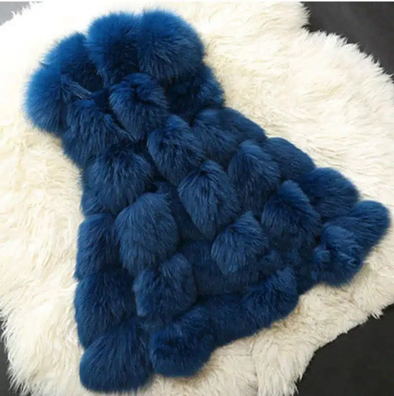 2017 Winter Warm Luxury Fur Vest for Women Faux Fur Coat Vests Women's Coats Jacket High Quality Furry Coat 33