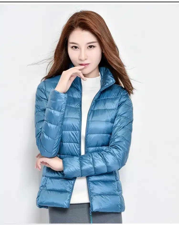 2017 New Women Winter Coat Fashion 90% White Duck Down Jacket Ultralight Portable Slim Down Coat Female Winter Jackets Parkas 12