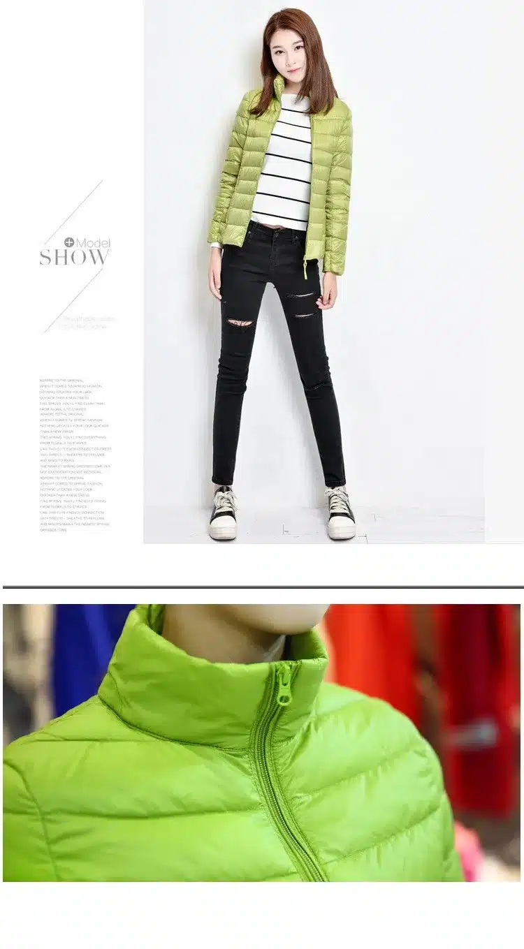 2017 New Women Winter Coat Fashion 90% White Duck Down Jacket Ultralight Portable Slim Down Coat Female Winter Jackets Parkas 21