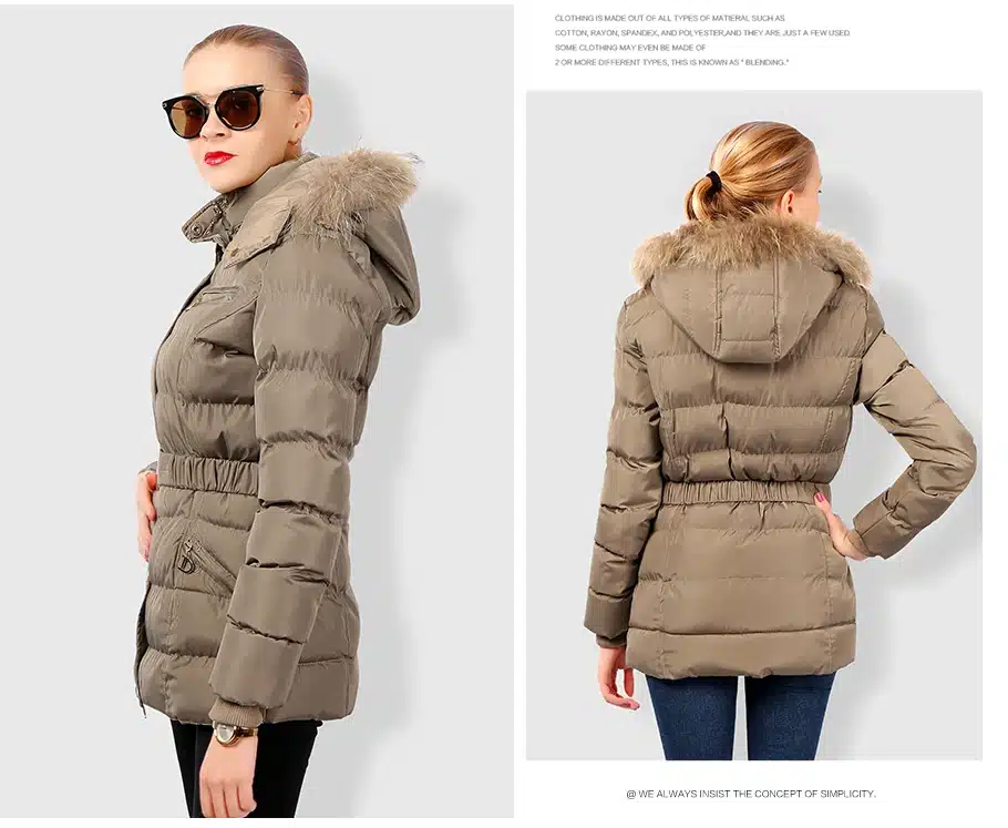 COUTUDI New Arrival Winter Jacket Women Slim Thick Warm Stylish Jacket Coats Lady With Fur Hooded Belt High Quality Down Jackets 20