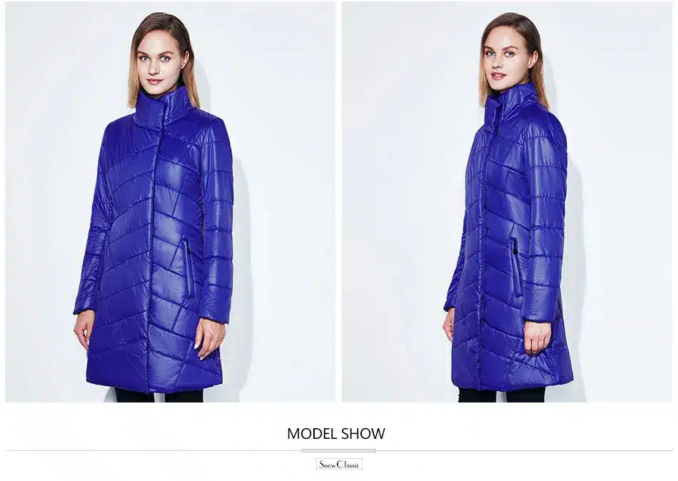 women jacket Spring slim thin coat women solid long parka warm coats outerwear zipper SnowClassic new arrival high quality 2017 14