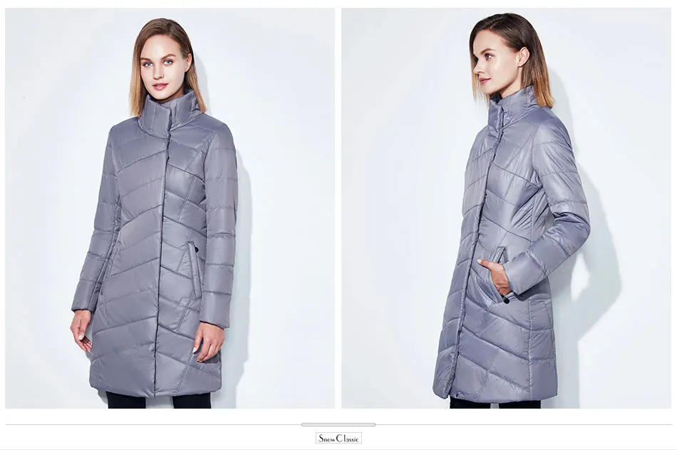 women jacket Spring slim thin coat women solid long parka warm coats outerwear zipper SnowClassic new arrival high quality 2017 23