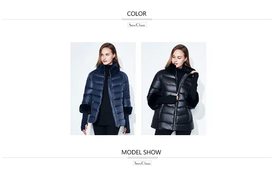 Winter coat jacket women warm 2017 female Winter Coats Real Rabbit Fur Collar/sleeve detachable Jackets Hot sale SnowClassic 12