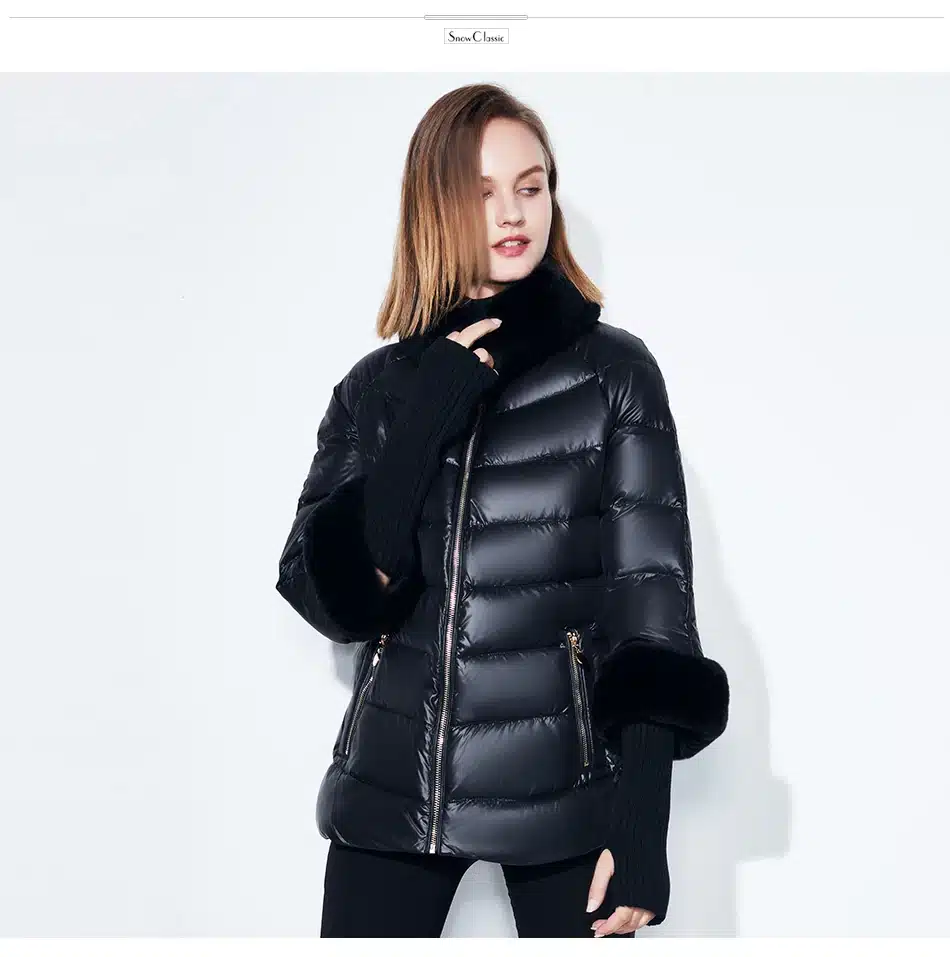 Winter coat jacket women warm 2017 female Winter Coats Real Rabbit Fur Collar/sleeve detachable Jackets Hot sale SnowClassic 15
