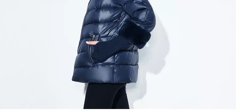 Winter coat jacket women warm 2017 female Winter Coats Real Rabbit Fur Collar/sleeve detachable Jackets Hot sale SnowClassic 21