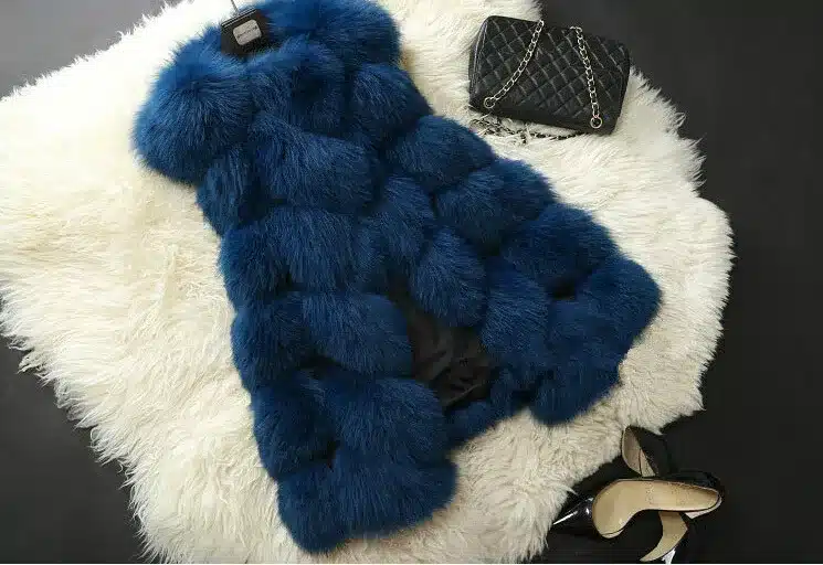 New 2016 Winter Coat Women Fur Vest With a Pocket High-Grade Faux Fur Coat Leisure Women Fox Fur Long Vest S-4XL Size 13