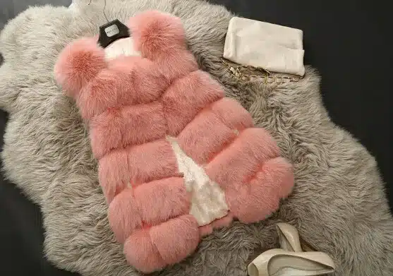 New 2016 Winter Coat Women Fur Vest With a Pocket High-Grade Faux Fur Coat Leisure Women Fox Fur Long Vest S-4XL Size 15