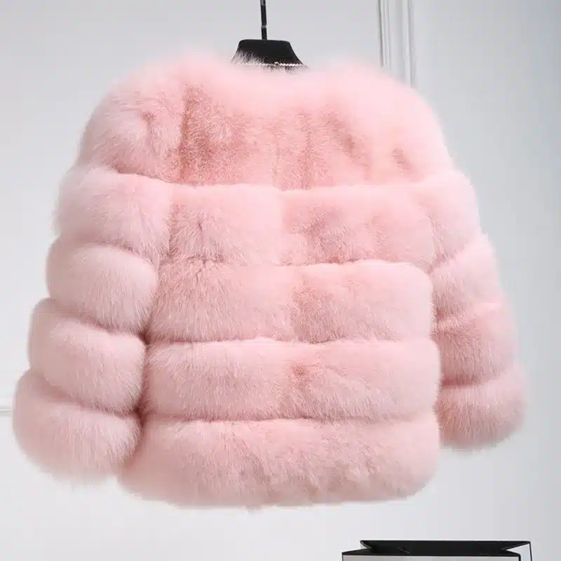 New Arrival 2017 Fashion Women Fur Coat High-Quality Faux Fox Patchwork Fur Short Coat Female Winter Warm Jacket Parka PC148 9