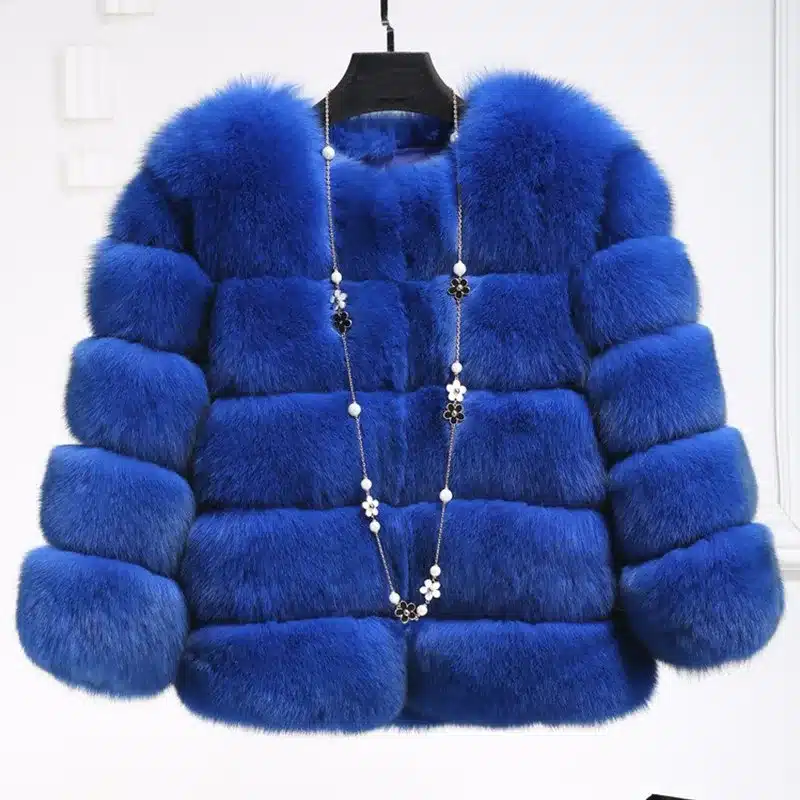 New Arrival 2017 Fashion Women Fur Coat High-Quality Faux Fox Patchwork Fur Short Coat Female Winter Warm Jacket Parka PC148 12
