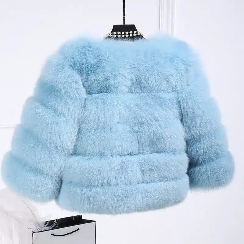 New Arrival 2017 Fashion Women Fur Coat High-Quality Faux Fox Patchwork Fur Short Coat Female Winter Warm Jacket Parka PC148 15