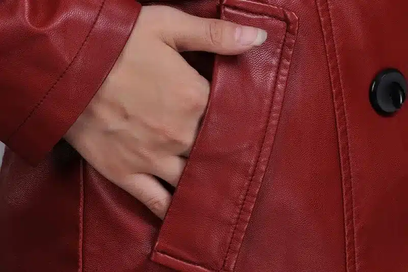 Leather Jacket Women Top Fashion New Plus Size Slim Dual Use Pu Removable Ladies Faux Synthetic Long Leather Trench Coat Female 23